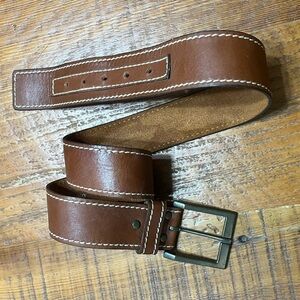 Torino Brown Leather Belt Size 34